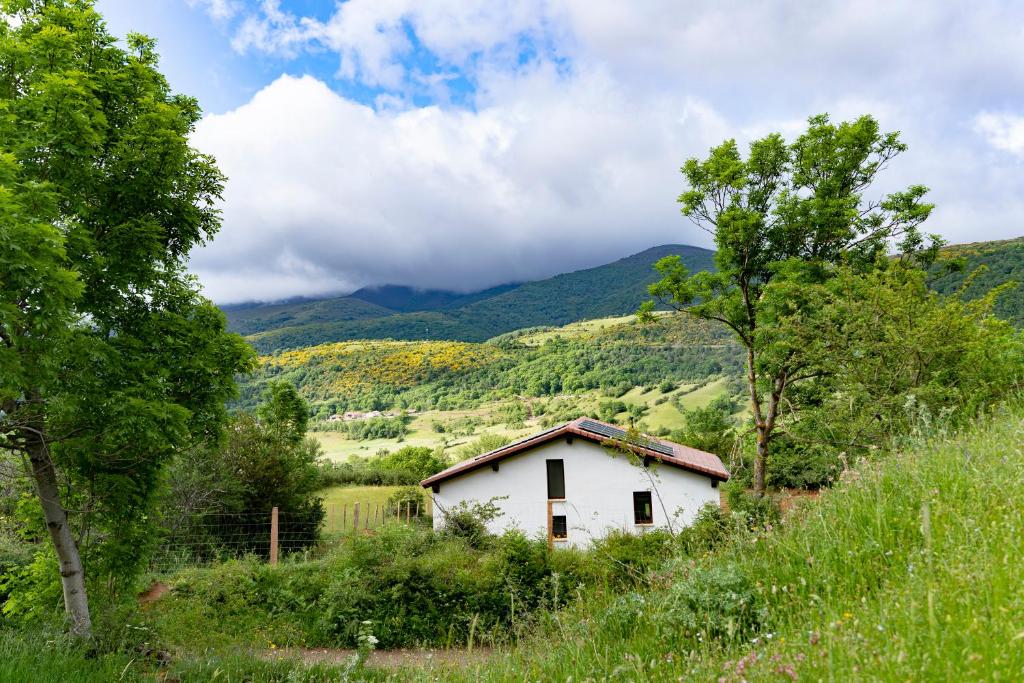 AbiadaEl Mirador de las Cuencas的山地中的白色小房子