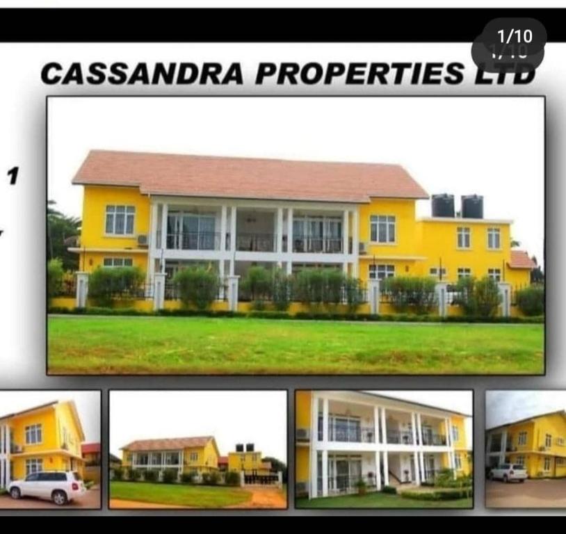 达累斯萨拉姆CASSANDRA Apartment 1B的黄色房子照片的拼贴