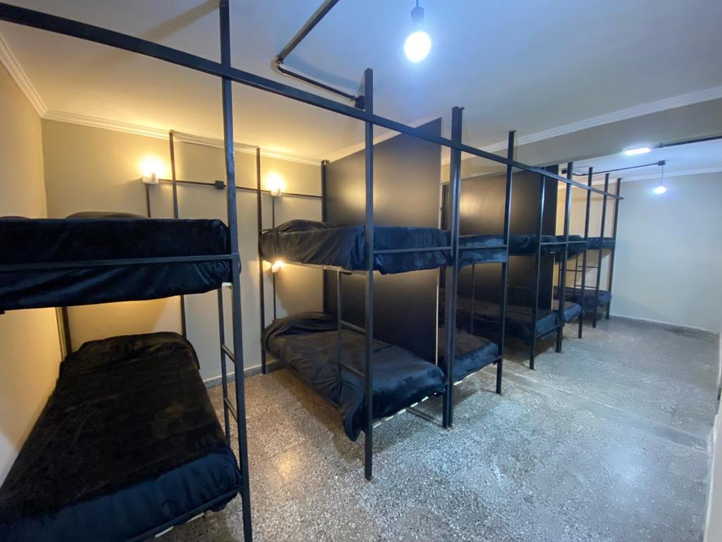 圣米格尔·德·图库玛Urban Jungle Hostel的客房内的一组双层床