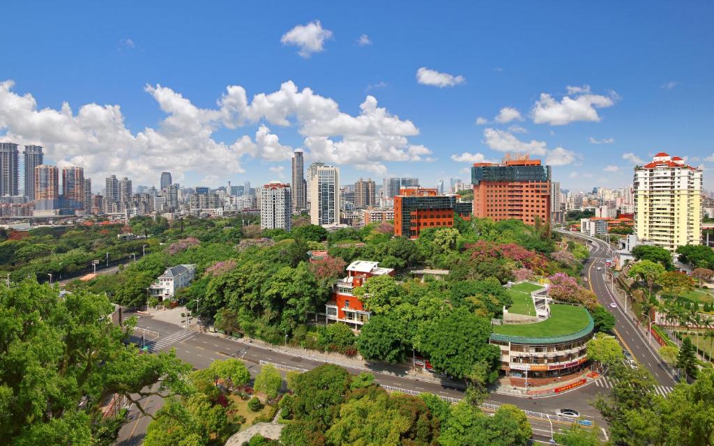 厦门厦门宾馆（中山路万石植物园酒店）的城市空中景观高楼