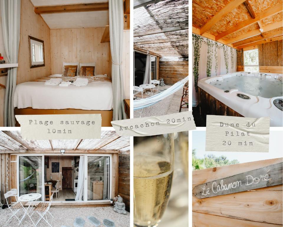 勒泰克Le Cabanon doré* Suite SPA et nature的一张相册的房屋照片