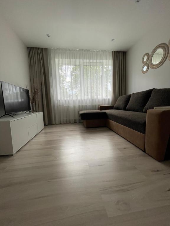 卢扎KOLIBRI的带沙发和电视的客厅