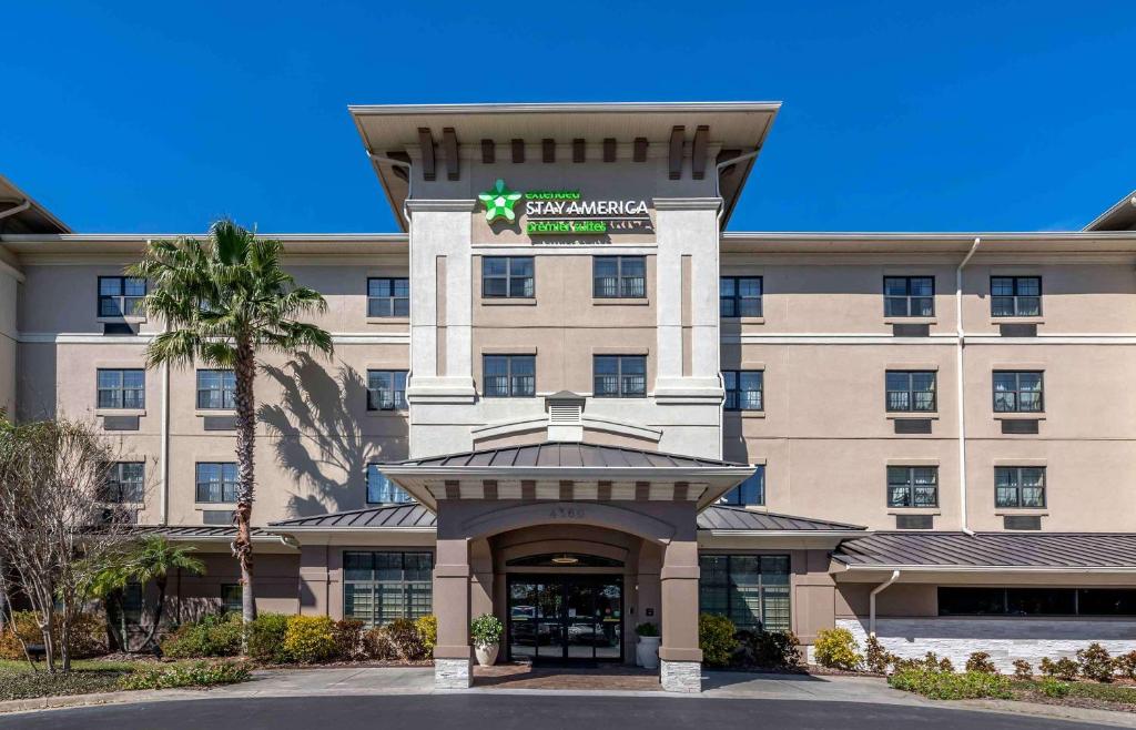 莱克兰Extended Stay America Premier Suites - Lakeland - I-4的建筑的 ⁇ 染