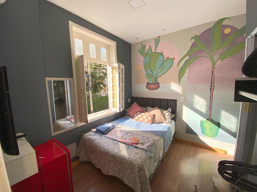 Aurora Hostel Rio客房内的一张或多张床位