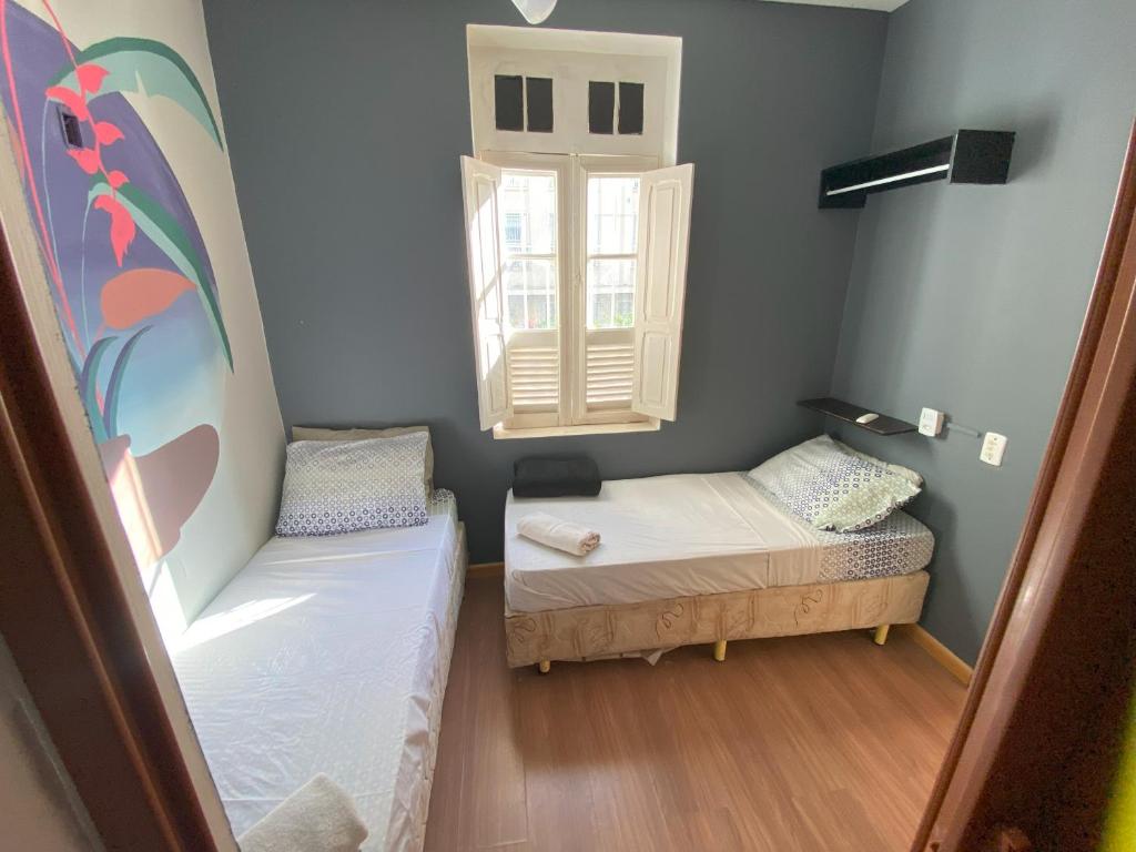 Aurora Hostel Rio客房内的一张或多张床位
