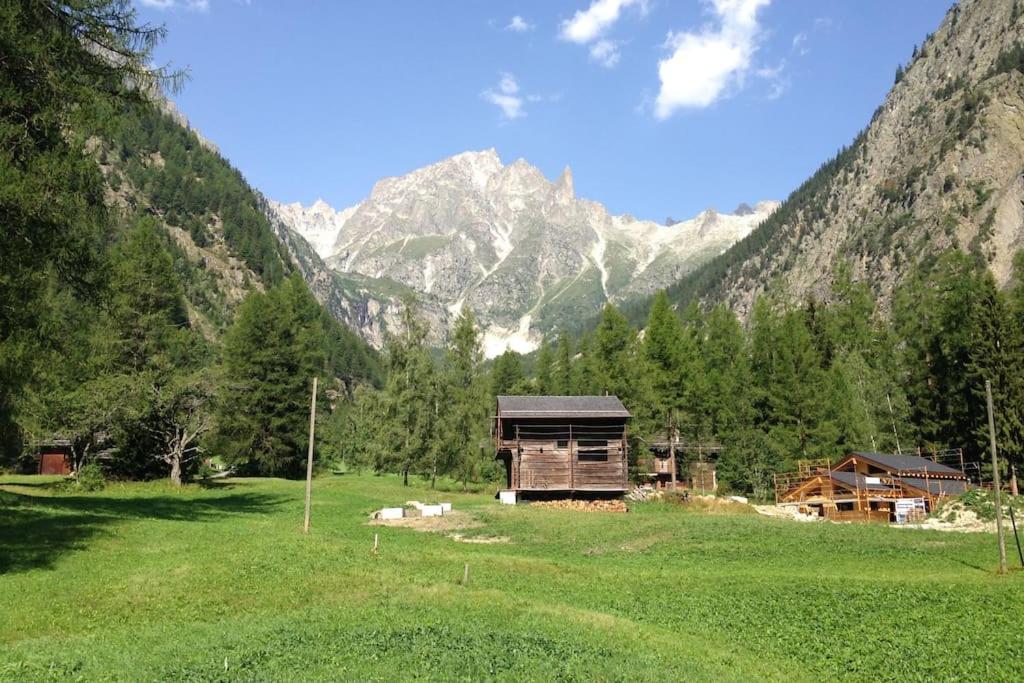 Praz-de-FortChalet with style in the beautiful Val Ferret的山地小屋