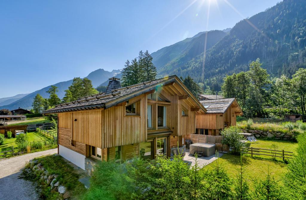 夏蒙尼-勃朗峰Chalet Planards 1的山地木屋