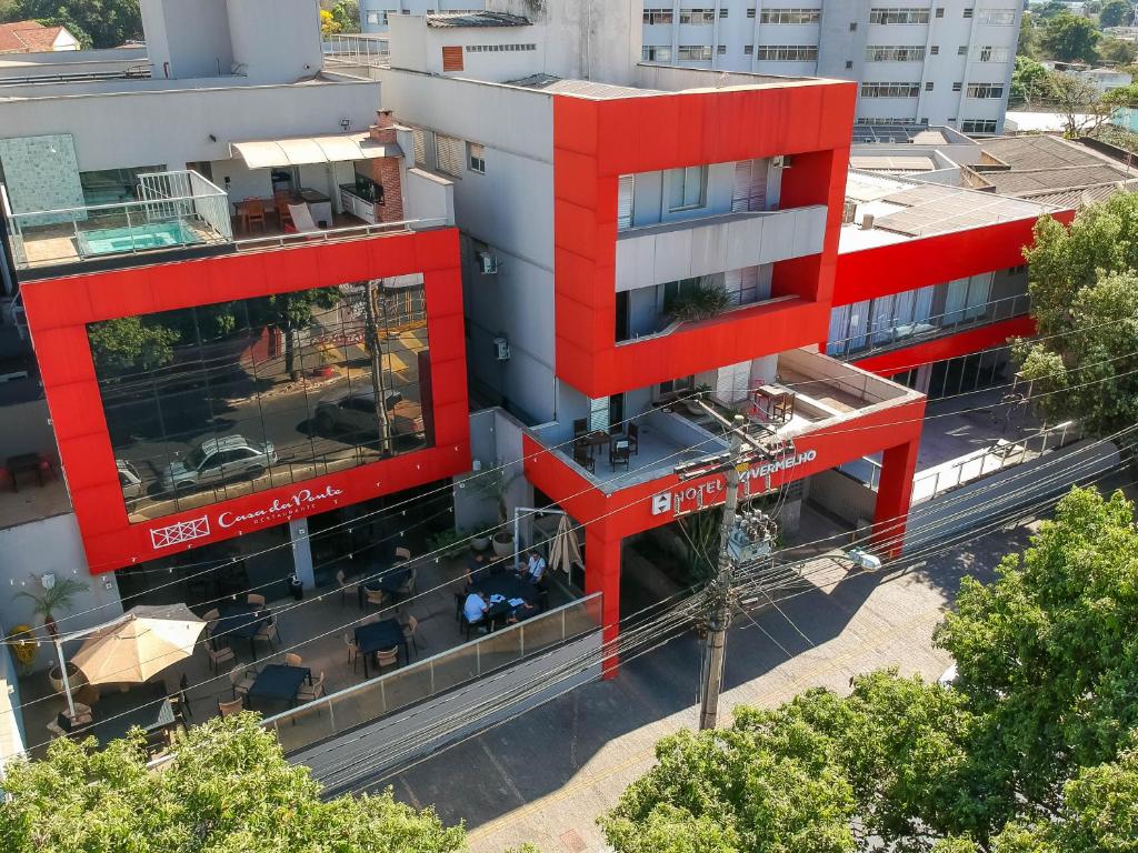戈亚尼亚里约韦尔梅洛酒店的正在建造的建筑物的架空图