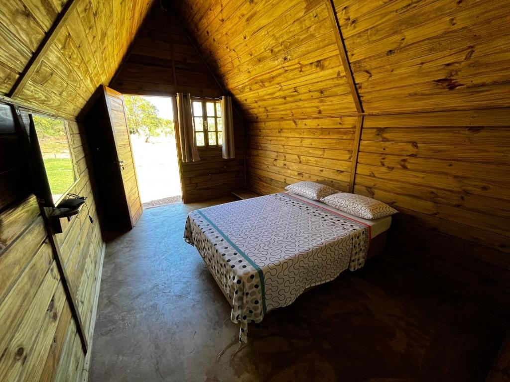 Pousada Sossego do Tocantins客房内的一张或多张床位