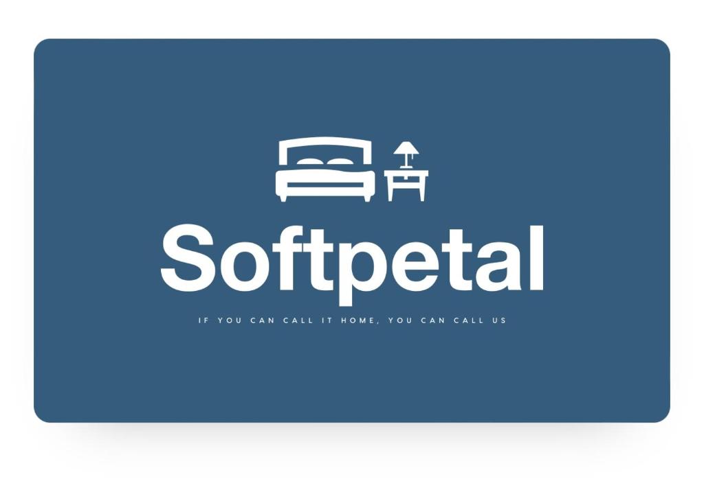 比勒陀利亚Soft petal的一张有床的软件公司的徽标