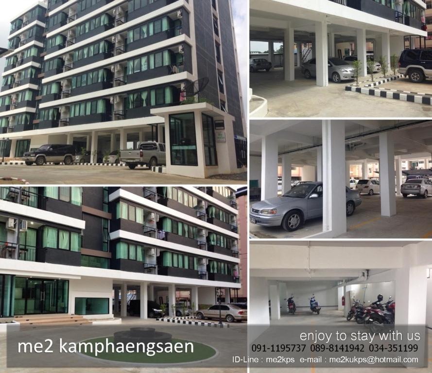 Kamphaeng Saen米图坎盘沙恩公寓式酒店的一组四幅建筑物的照片