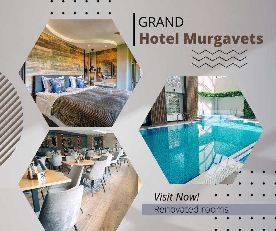 潘波洛沃Grand Hotel Murgavets的一张带游泳池的酒店照片