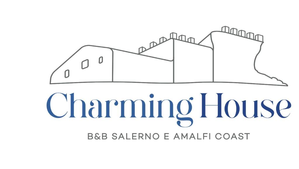 萨莱诺B&B Charming House的 ⁇ 房的标志