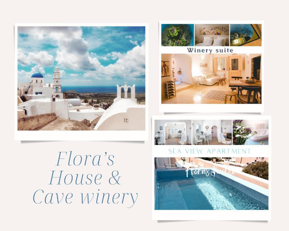 皮尔戈斯Flora's House & Cave Winery的照片的拼贴画