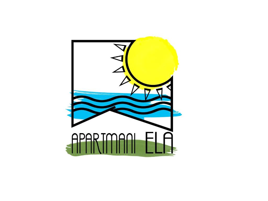 普尔维奇卢卡Apartmani Ela的海滩和阳光公司标志
