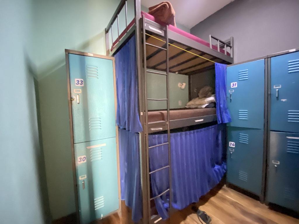 Aurora Hostel Rio的厨房或小厨房