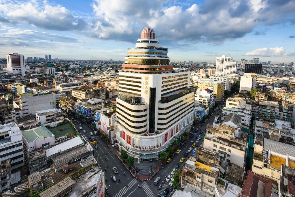 曼谷Grand China Bangkok的城市高楼高空景观