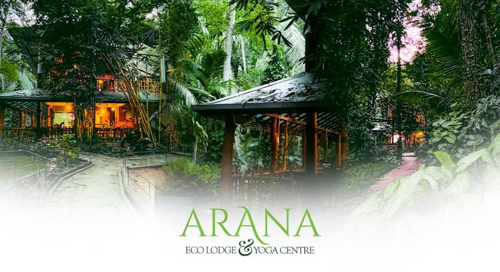 埃拉斯里兰卡爱瑞那生态酒店和瑜伽中心的丛林中的度假村标志