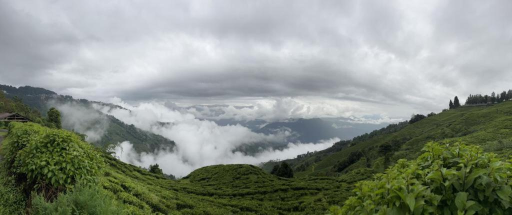 大吉岭Athithi homestay的山谷中云云的山脉景色