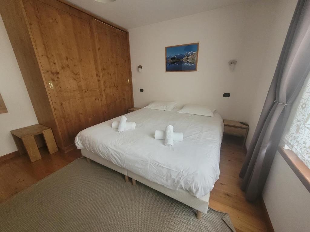 Cham&#39;Heart, 4-star apartments in Chamonix centre with free private parking客房内的一张或多张床位