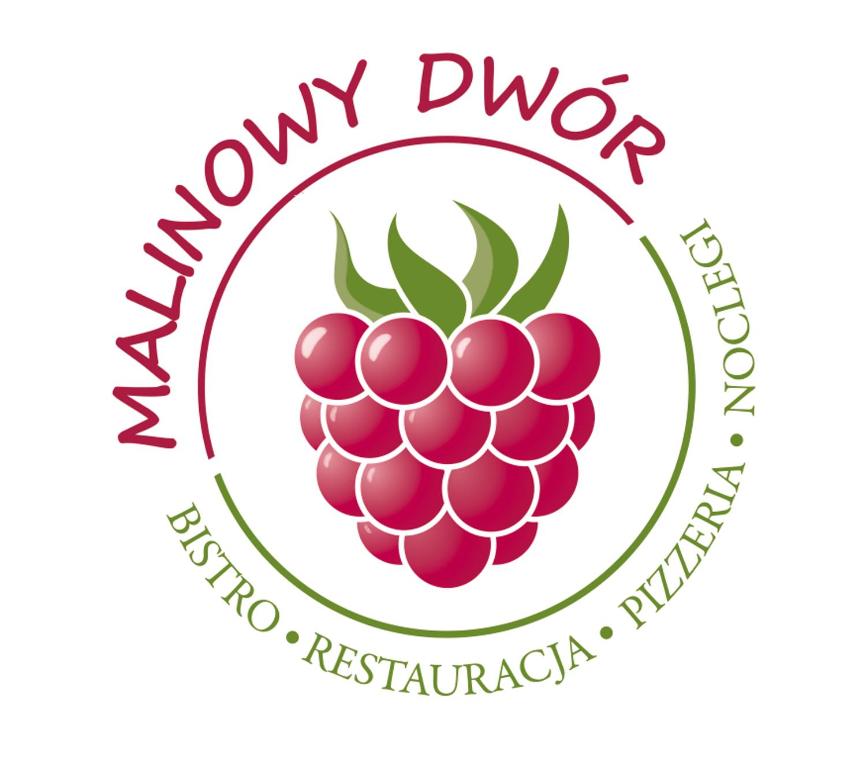 鲁达希隆斯卡Malinowy Dwór的树莓标志的矢量图解