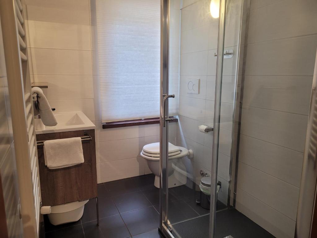 Cham&#39;Heart, 4-star apartments in Chamonix centre with free private parking的一间浴室