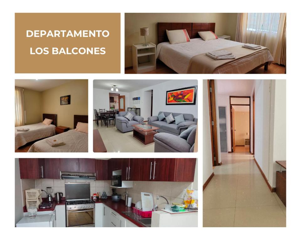 卡哈马卡Departamento Los Balcones的相串的酒店房间照片