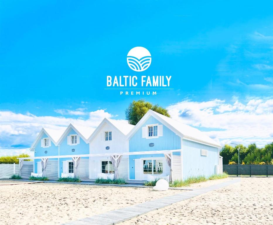 梅尔诺BALTIC FAMILY Premium的海滩上的房子,带有凉爽的家庭度假标志