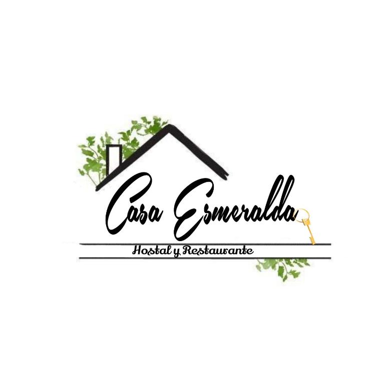 莫约加尔帕Casa Esmeralda的房屋房地产公司的标志