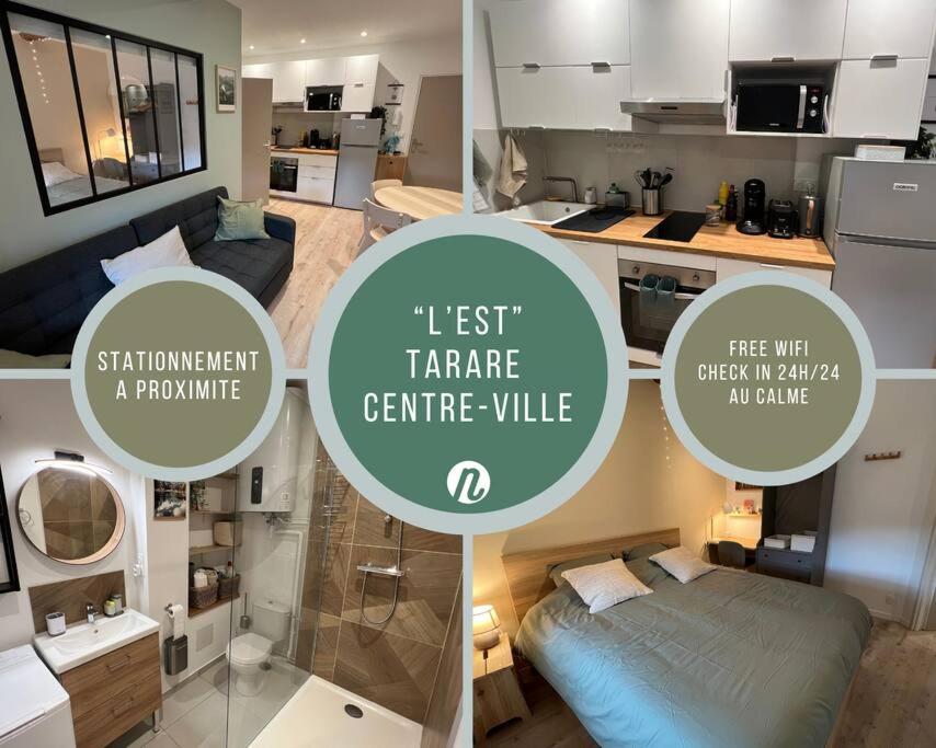 塔拉尔Appartement central - L'est的小公寓照片的拼贴