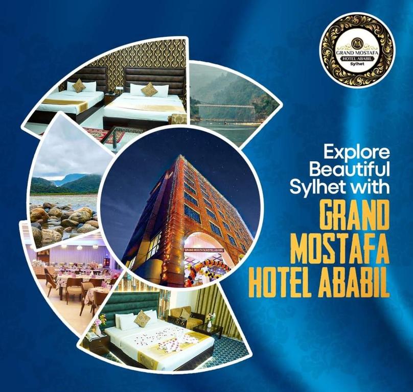 巴纳内拉斯Grand Mostafa Hotel Ababil的酒店照片的拼贴