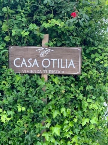 阿尔苏阿Casa Otilia - Rural - Camino de Santiago - Arzúa的一种表示cosa olivina tiss的标志