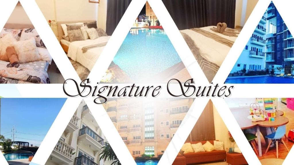 伊洛伊洛Unit 3J Signature Suites, Lafayette Megaworld的酒店图片的拼贴