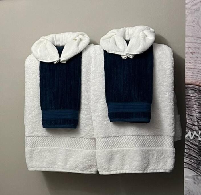 布雷斯布里奇Casa Azul的床上有两条毛巾