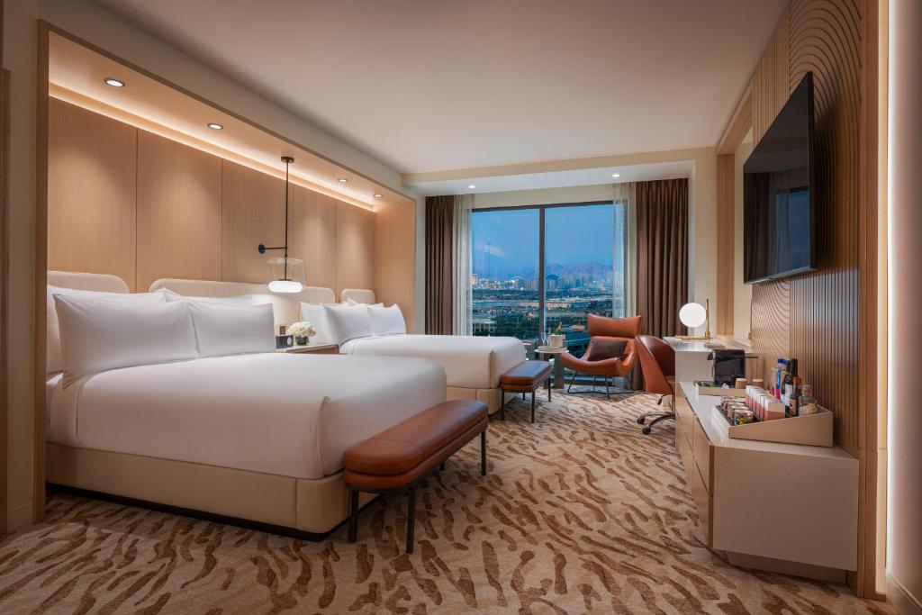 Durango Casino &amp; Resort客房内的一张或多张床位