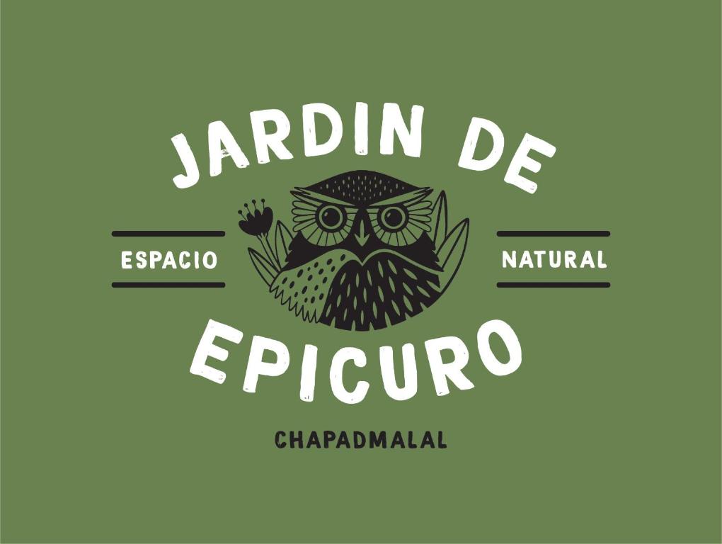 Colonia ChapadmalalJardin de Epicuro的旅行社的标志,上面有猫头鹰