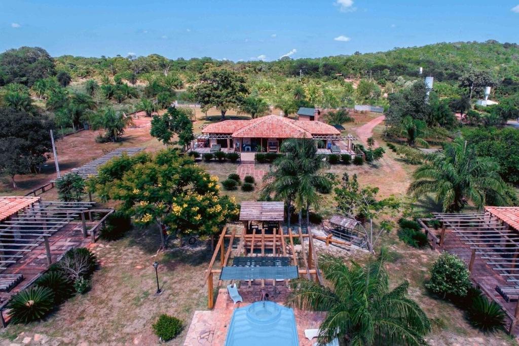 Paradise Bonito: mansão com piscina鸟瞰图