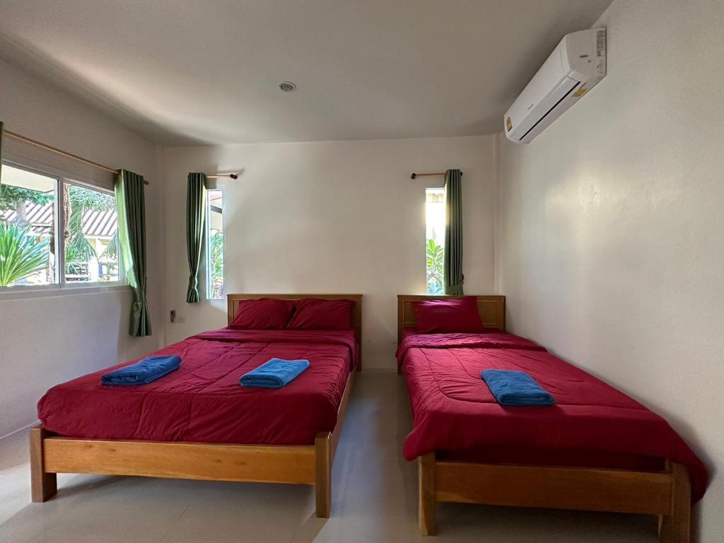 海贝壳海滩度假村 客房内的一张或多张床位