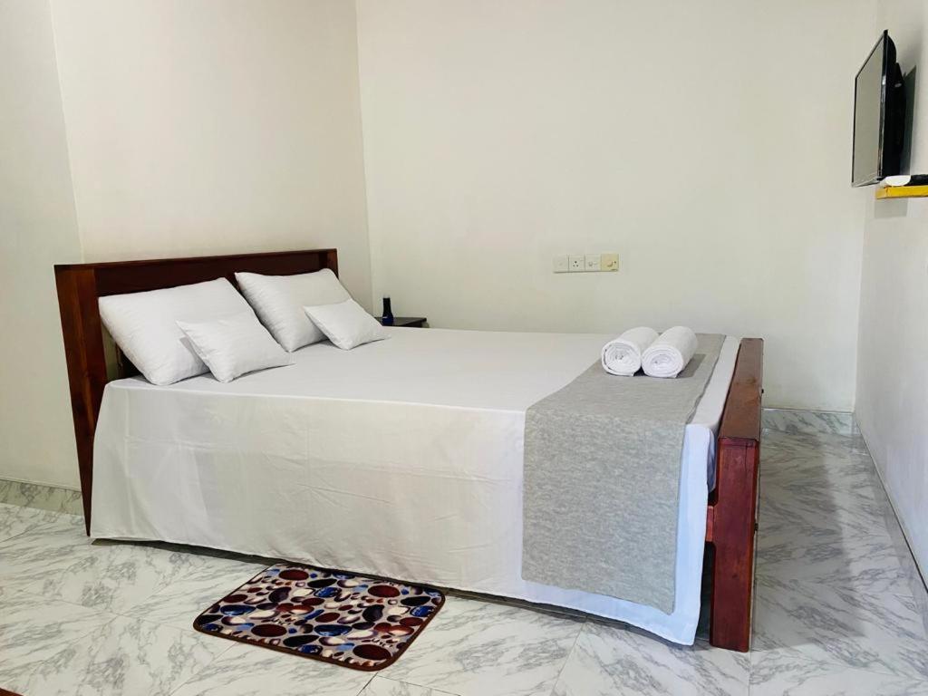 蒂瑟默哈拉默Black Panther Yala的一间卧室配有一张大床和两个枕头