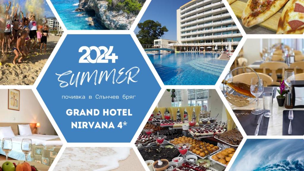 阳光海滩Grand Hotel Nirvana - All Inclusive & Free Beach Access的一张带游泳池的度假村照片