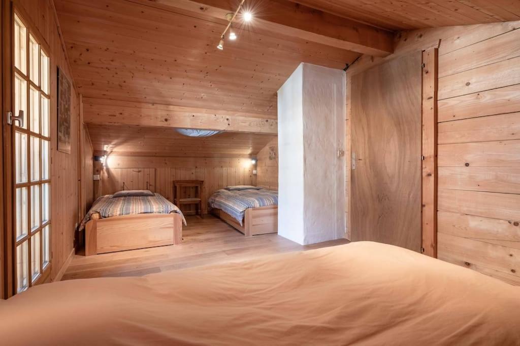 Chalet de vacances Les Contamines-Montjoie&#x5BA2;&#x623F;&#x5185;&#x7684;&#x4E00;&#x5F20;&#x6216;&#x591A;&#x5F20;&#x53CC;&#x5C42;&#x5E8A;