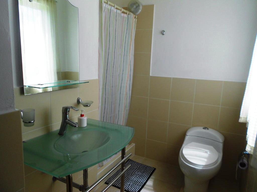 拉罗马纳玛吉之家公寓的一间带水槽和卫生间的浴室