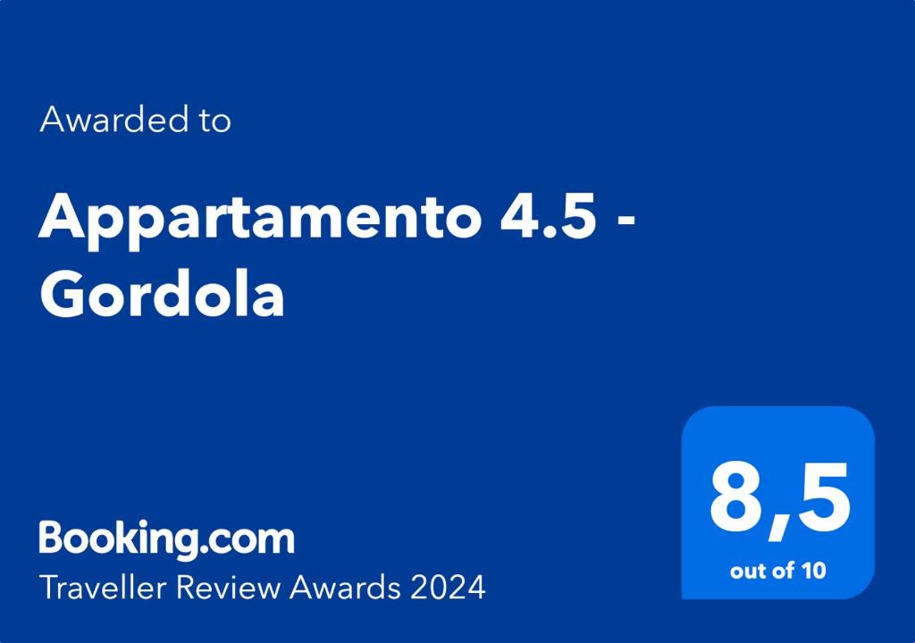 戈尔多拉Appartamento 4.5 - Gordola的蓝色的长方形,加上单词,增加了现实