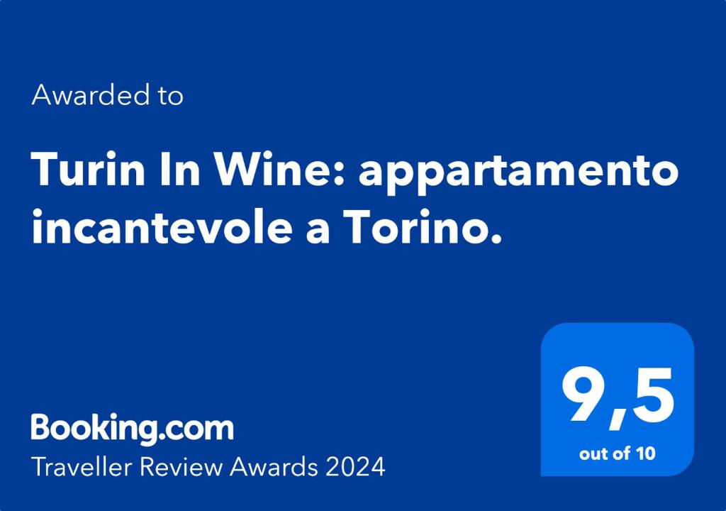 都灵Turin In Wine: appartamento incantevole a Torino.的读酒约会的标志,以调查一个龙头