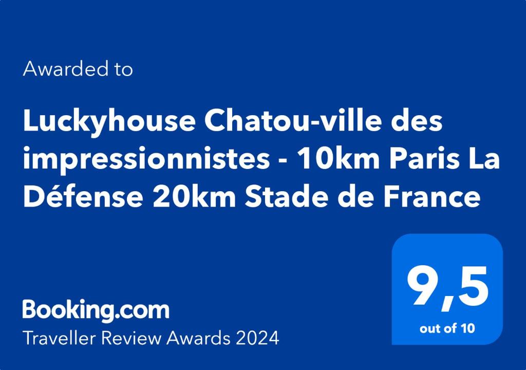 沙图Luckyhouse Chatou-ville des impressionnistes - 10km Paris La Défense 20km Stade de France的 ⁇ 球 ⁇ 合唱团压缩机网页的截图