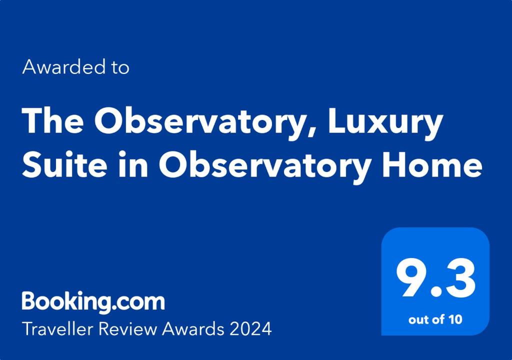 约翰内斯堡The Observatory, Luxury Suite in Observatory Home的天文台豪华套房的屏幕