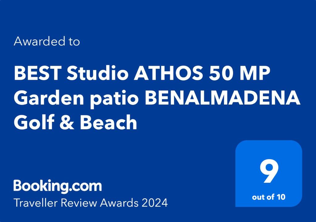 贝纳尔马德纳DELUXE Studio ATHOS 50 MP Garden patio BENALMADENA Golf & Beach的最佳一室公寓的屏幕