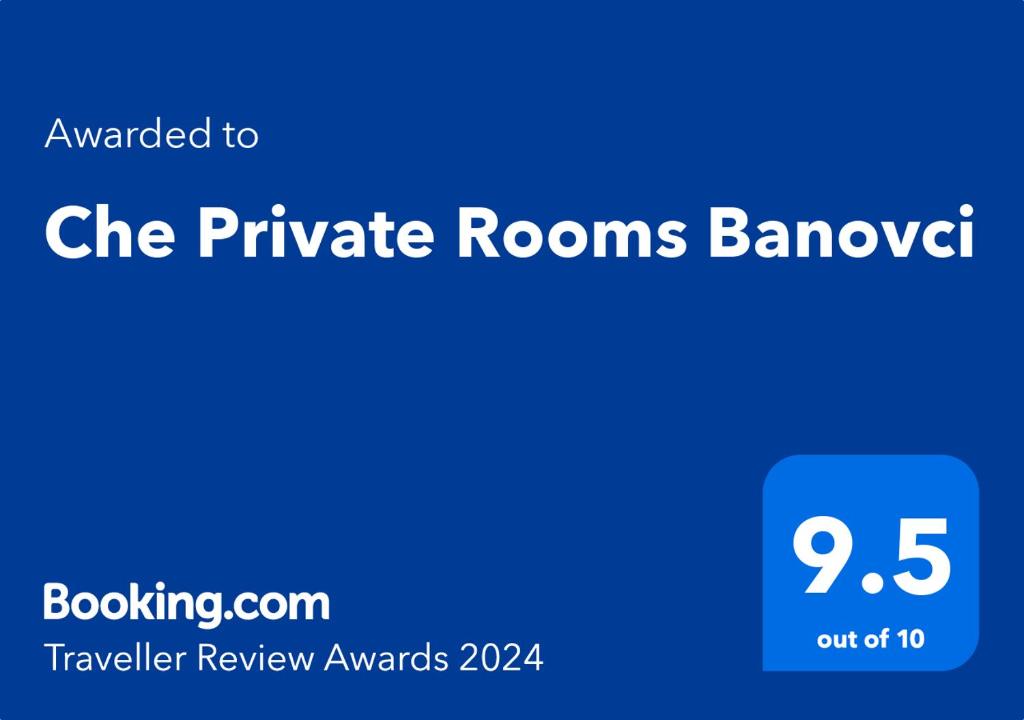 Novi BanovciChe Private Rooms Banovci的朗格洛尔私人客房评审奖的标志