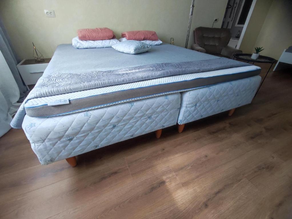 科赫特拉-耶尔韦Estonia pst 26的床上有2个枕头