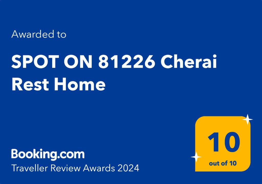 SPOT ON 81226 Cherai Rest Home的证书、奖牌、标识或其他文件